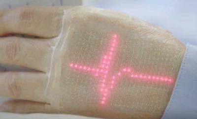 Electronic skin with embedded micro-leds (University ofTokyo)