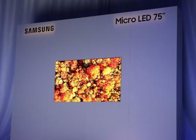 Samsung 75'' Micro LED prototype, CES 2019
