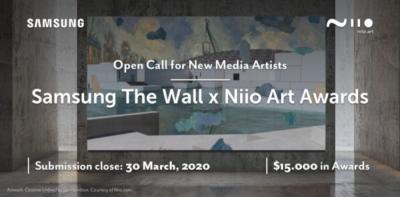 Samsung The Wall Niio Art Awards 2020 call