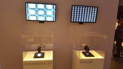 Samsung micro-LED vs LED at CES 2018