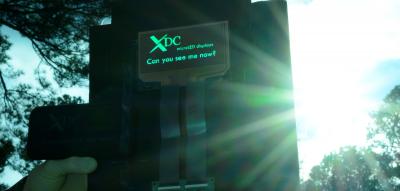 XDC MicroLED display prototype, February 2022