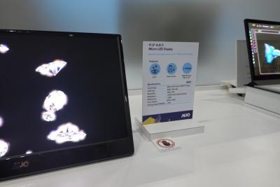 AUO 17.3 A.R.T. MicroLED display at Displayweek 2023