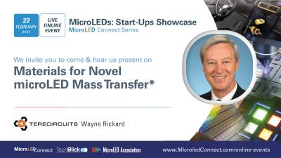 Terecircuits MicroLED-Connect startup showcase speaker card